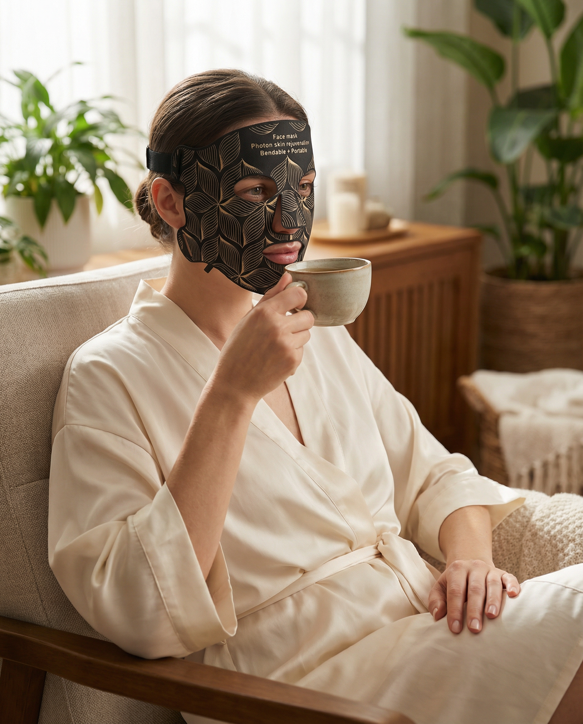 8 Colour LED Face and Neck Mask
