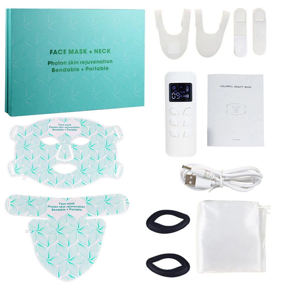 8 Colour LED Face and Neck Mask