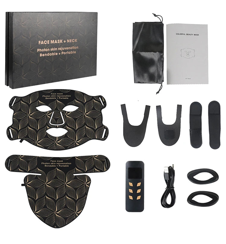 8 Colour LED Face and Neck Mask